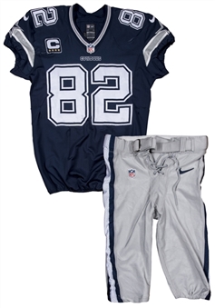2014 Jason Witten Game Used Dallas Cowboys Photo Matched Thanksgiving Game Uniform (Navy Blue Jersey & Silver Pants) Used on 11/27/14 Vs. Philadelphia Eagles (Panini COA)